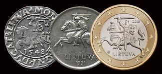 Монеты Литвы разных времен
